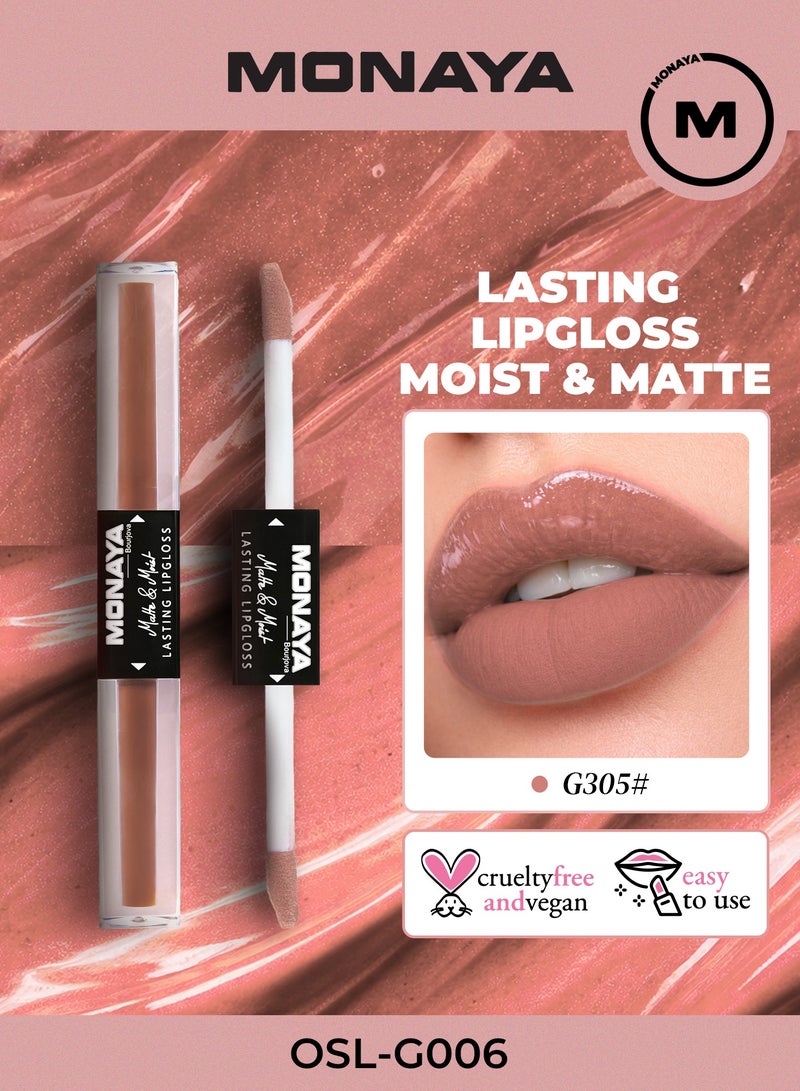 Monaya G006 Matte & Moist Lip Gloss – Long-Lasting, Velvet Matte Finish, Moisturizing, Non-Drying, Lip Care, Cruelty-Free Makeup - Image 1